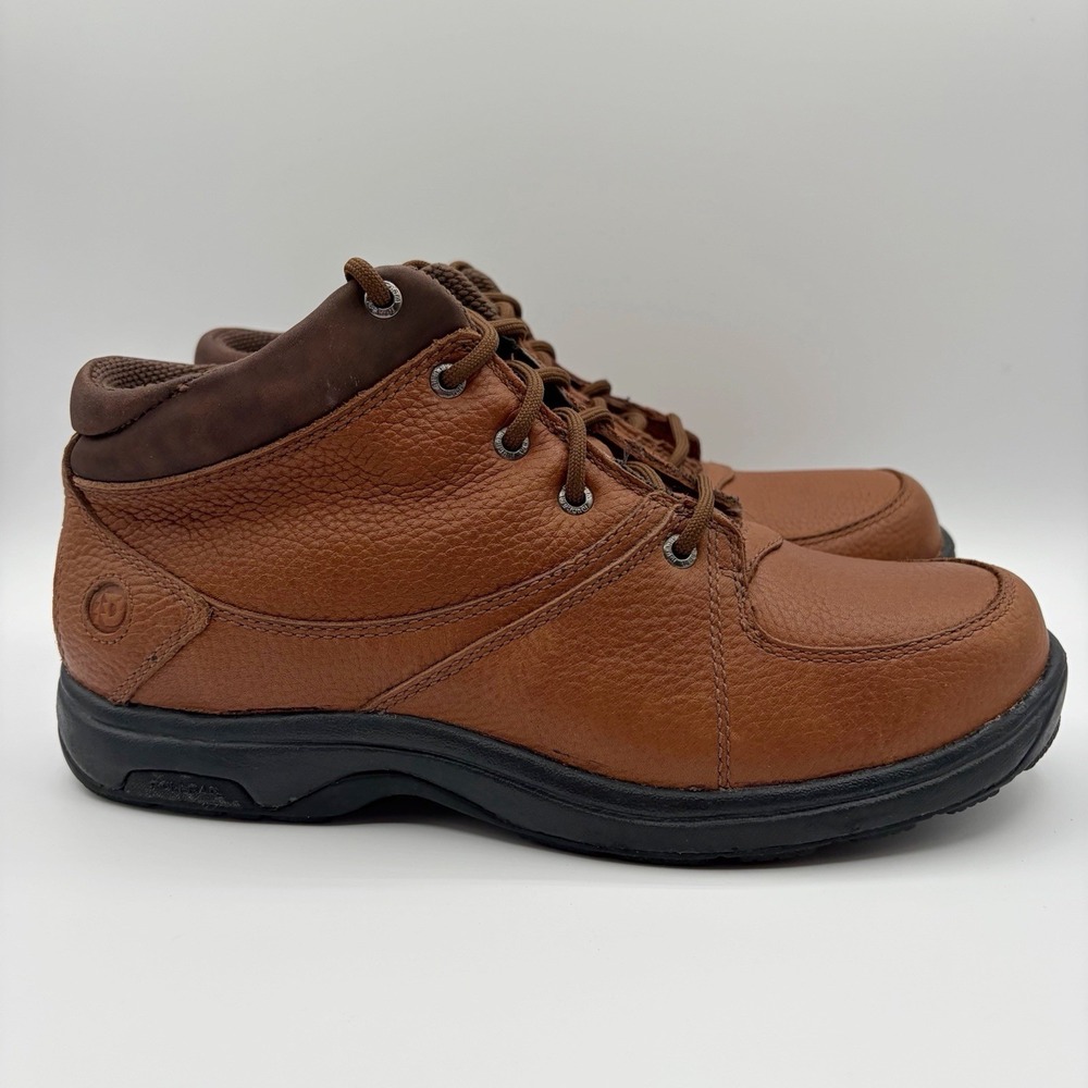 Dunham Addison Men's Waterproof Brown Leather Ankle Boot Size 10 6E XX-Wide